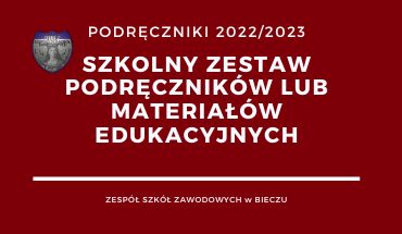 ZESTAW PODRĘCZNIKÓW ROK SZKOLNY 2022/23